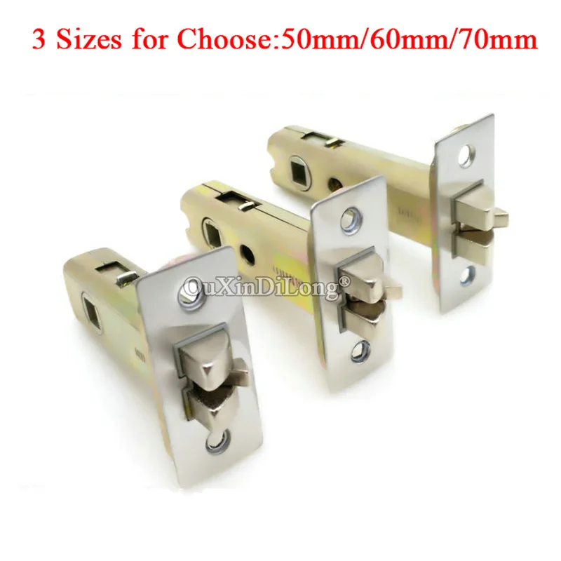 10PCS European Narrow Mortise Lock Lock body Anti-theft Security Lock Cylinder Door Lock Repair Parts Center Distance 50/60/70mm