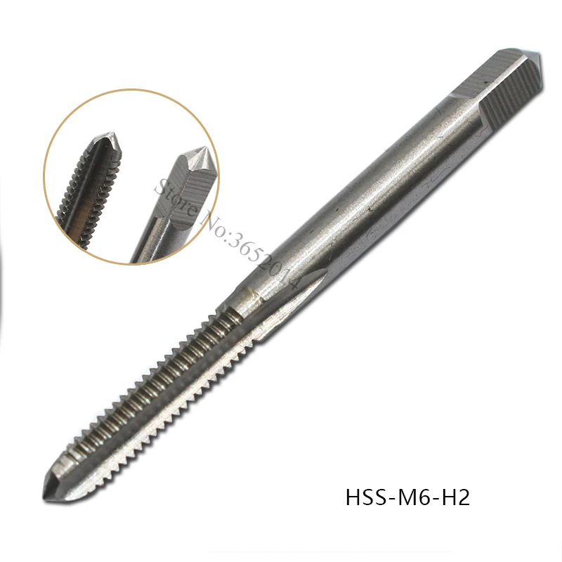 1PCS M6 M8 HSS Tap Straight Flute Machine Tap M6X1 M8X1.25 M8X1 Right Screw Thread Metric Tap Drill Machine Thread Die Tap TOOL