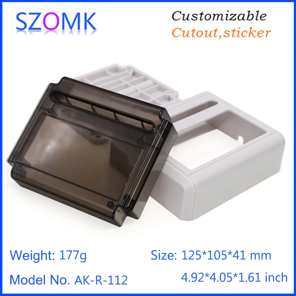 1Piece 125*103*38mm szomk electrical instrument housing plastic LCD enclosure junction box new arrival plastic project box