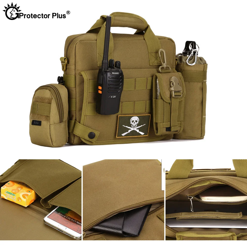 Tactical Hunting Camouflage Handbag 10 Inches IPad 4 Waterproof Nylon Shoulder Fishing Crossbody Sports Bag Messenger Bags