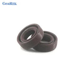 5pcs Brown FKM TC Skeleton Oil Seal 12x22x7/14x20x5/15x26x7/15x30x5/15x35x7mm TC Shaft Oil Seal Fluorine Rubber TC Oil Seal
