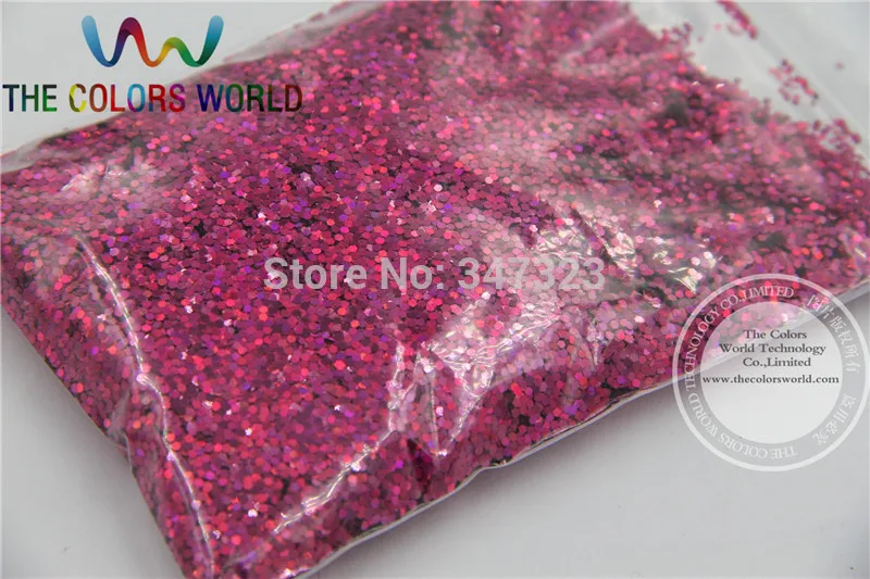 TCA912  Holographic Plum Color Hexagon Shape 1MM Size Glitter  Sprinkling  Sequins for nail art and other DIY accessories