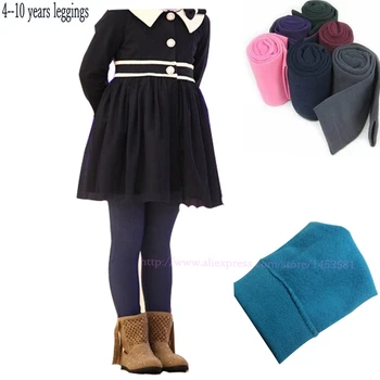 Girls' Fleece-Lined Leggings | Warm Candy-Color Pants for Ages 3-9 3 Autumn Winter Girls Leggings Plus Velvet To Keep Warm Candy Colors Children Girls Pants 3-9 year Kids Leggings For Girls 3