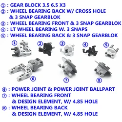 MOC Building Blocks Self-Locking Brick TECHNICAL Suspension Parts compatible with Lego 92910 92911 92908 11949 11950 92909 23801
