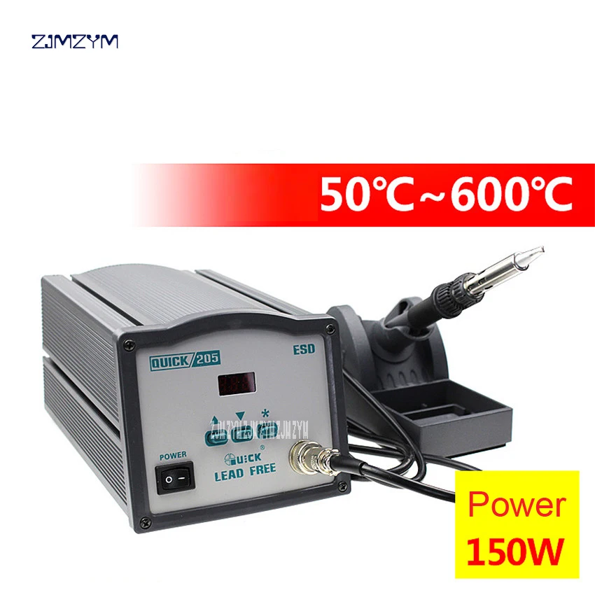 

220V/50 Hz 205 High power lead free soldering station Digital display welding station 150W power ,with 8mm soldering iron head