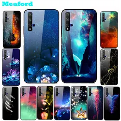 For Honor 20 Cases 20S 20Pro V20 Tempered Glass Hard Back Cover For Huawei Honor 20 Phone Cases Honor20 Pro Cover Honor20S V 20
