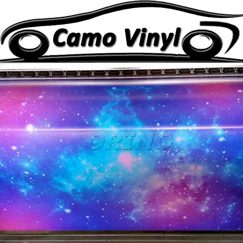 Glossy Finished Starry Galaxy Car Wrap Vinyl Galaxy Star Motorcycle Truck Vehicle Sticker Size: 1.52*5/10/15/20/25/30 meters