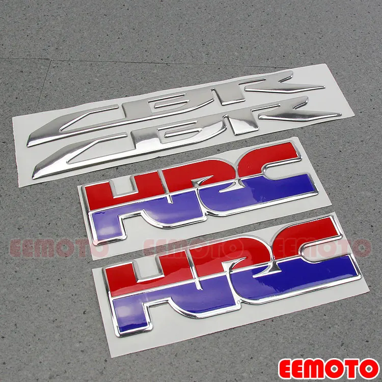 3D Motorcycle Emblem Tank Body Side Fairing Decal Logo Stickers For Hornet HRC CBR 600 1000 650F 500R 300R 250 919 929 400 RR