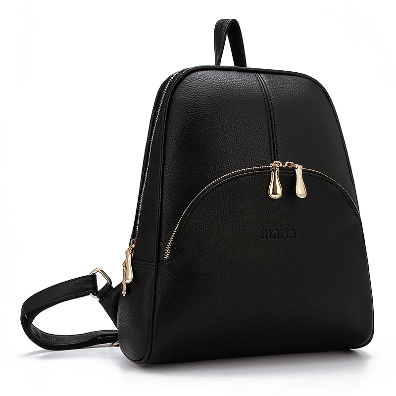 2015 New Casual Women Backpack Female PU Leather Women\'s Backpacks Bagpack Bags Travel Bag back pack Free Shipping