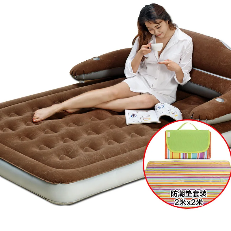 

152*203*22cm Air Mattress Cartoon Back Mattress Home Bedroom Air Bed Beach Mat Inflatable Mattress With Electric Pump