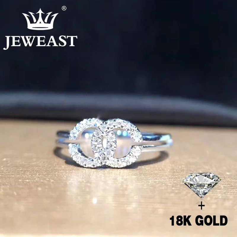 

Natural Diamond 18K Gold Pure Gold Ring Beautiful Gemstone Ring Good Upscale Trendy Classic Party Fine Jewelry Hot Sell New 2023