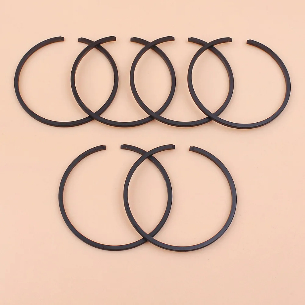 6Pcs/lot 34mm Piston Ring Fit BC260 CG260 BG260 26CC Brush Cutter 1E34F TL34 MITSUBISHI TU26 Strimmer Trimmer Engine Parts