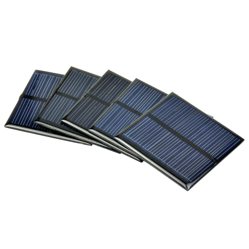 SUNYIMA 10PCS 5.5V 80mA Polycrystalline Solar Panel 60*60mm Mini Solar Cell Power Bank for DIY Battery Solar Charger Sunpower