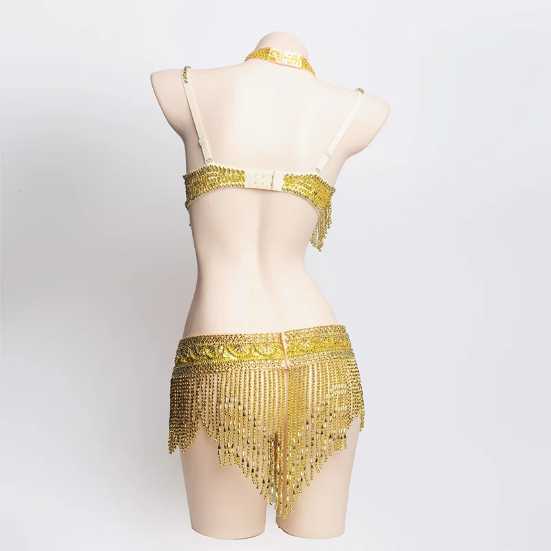 Sexy Belly dance costumes women belly dance bra belt set sexy belly dancing outfit Carnival costume Tops Bra Waist Chain Belt