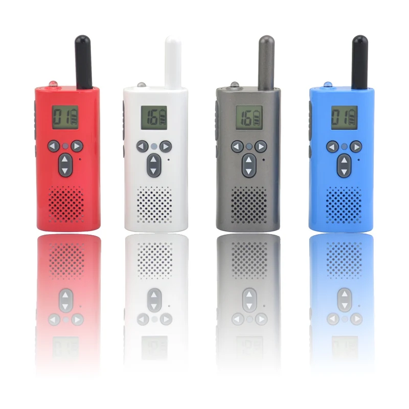 2pcs/lot Smallest Mini kids' WALKIE TALKIE UHF Two way radio 400-500MHz 16 Programmable Channels Transceiver with free earpiece