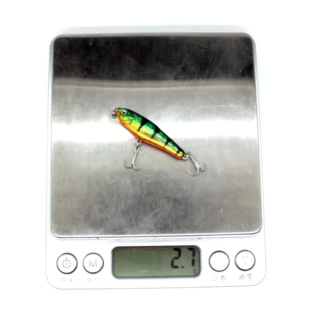 AOCLU sinkender kleiner winziger Stab, 38 mm, 2,8 g, harter Köder, Bleistift-Wobbler-Köder, Schwimmen wie verletzter, sterbender Fisch, VMC-Haken, solider Körper – Detail 4