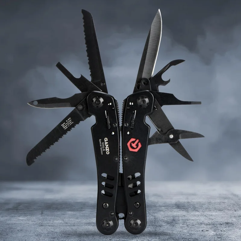 Imagem -04 - Ganzo-alicatador Multi Ferramenta com Bits Facas Dobráveis Acampamento ao ar Livre Sobrevivência Edc Multitools 26 em G302b G302b