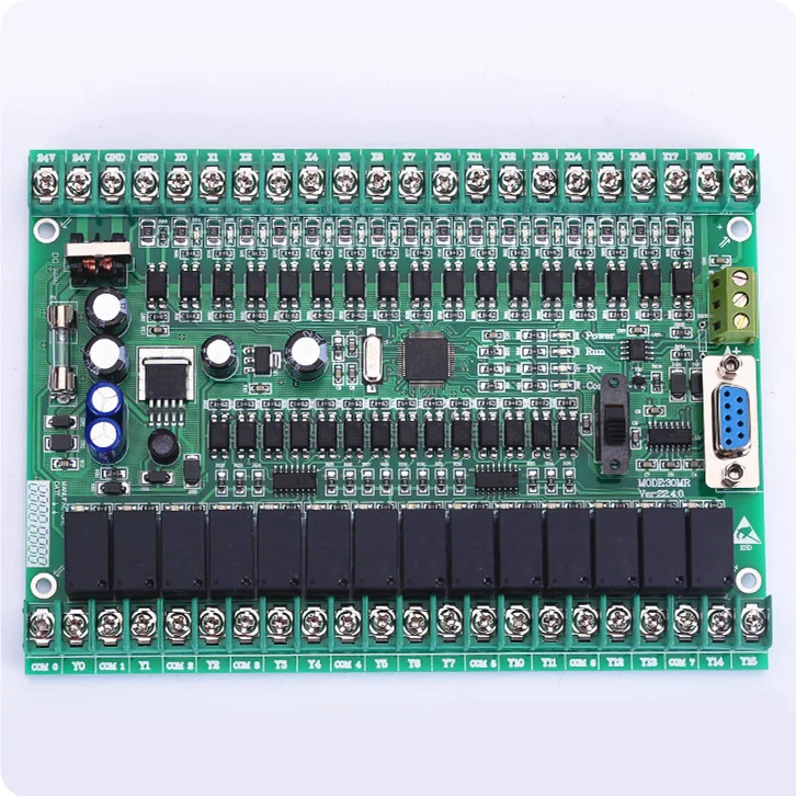 

PLC manual board FX2N 30MR 30MT online download monitoring can be connected to the touch screen text