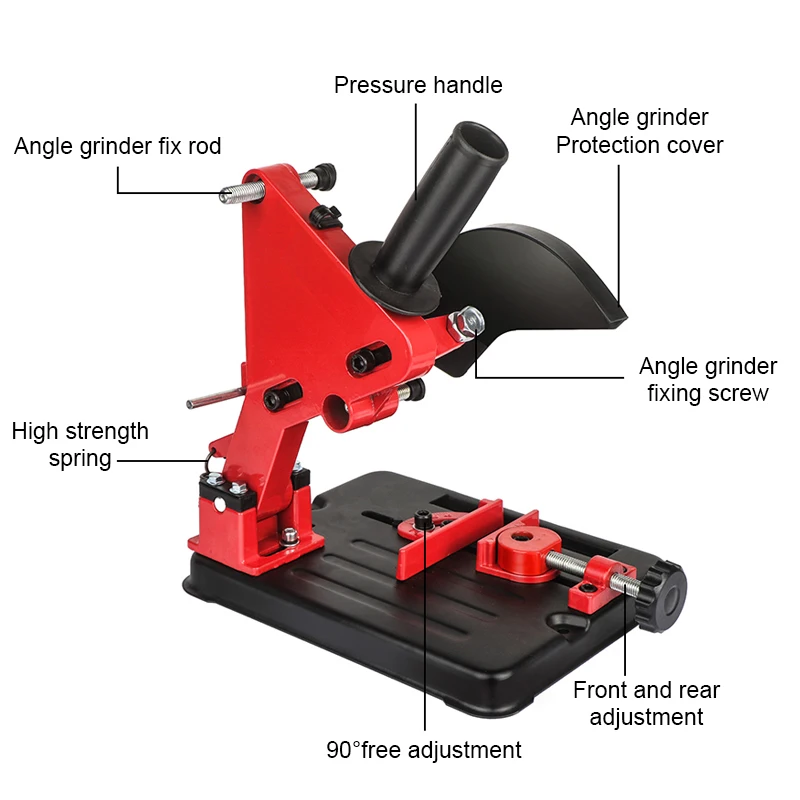 Winkel Grinder Stand Winkel Grinder Halterung Halter Unterstützung Für 100-125 Cutter Winkel Grinder Gusseisen Basis Power Tool zubehör