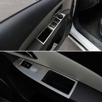 4pcs/set Auto Stainless Steel Interior Door Window Button Handle Panel Armrest Trim Cover Fits For Chervolet Cruze 2009-2015