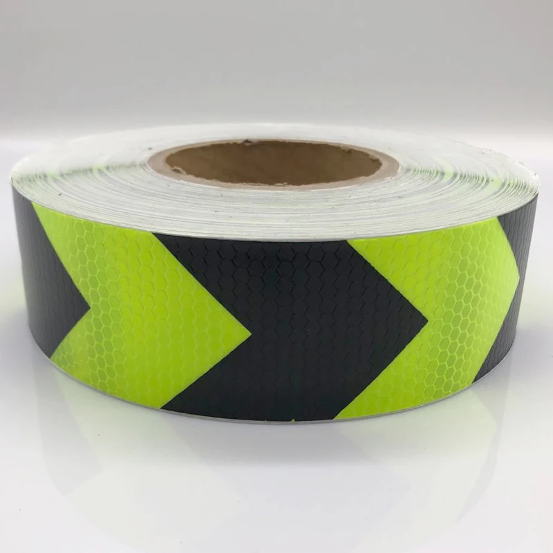 5 cm x 10 m auto reflecterend materiaal tape sticker auto motorfietsen veiligheidswaarschuwing tape reflecterende film autostickers