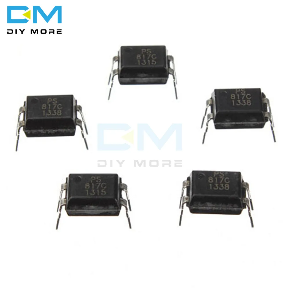 50pcs 4 DIP 광 커플러 PC817 817 PC817C EL817C LTV817 PC817-1 고밀도 장착 유형 Photocoupler