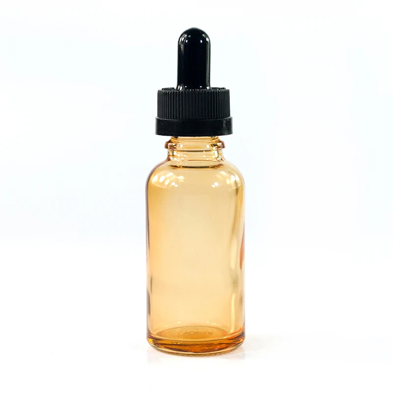 Frosted orange Glass Bottle 30ml 1 oz  Airless Pump  Perfume Bottle with Spray  Glass Bottles Essential Oil lotion pump e liquid