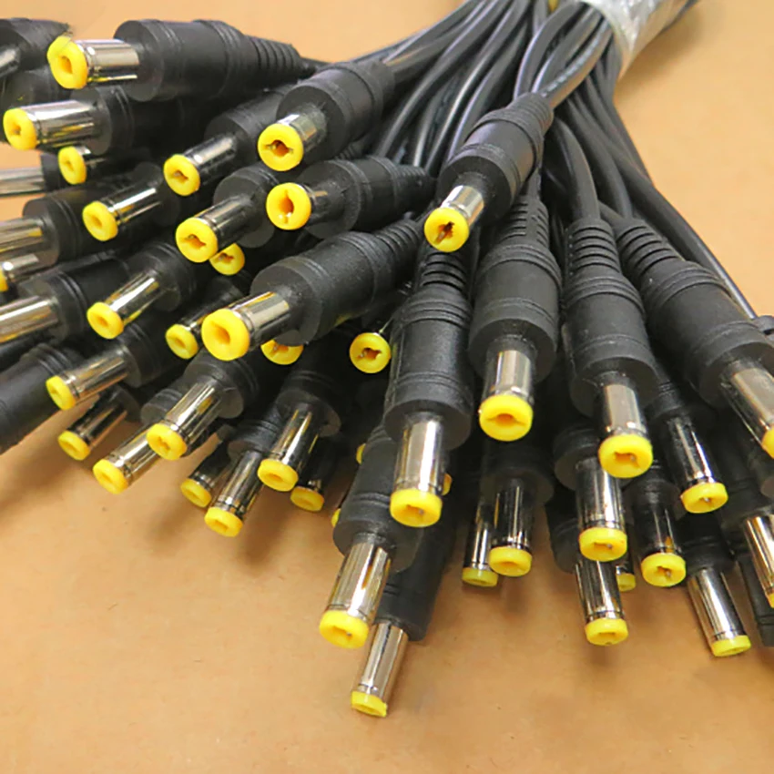 

50CM Extension Line Male to Male DC 5.5*2.1 to 5.5*2.1 Mobile Power Output DC Thick Line External Connector Cable 3A 0.12 Core