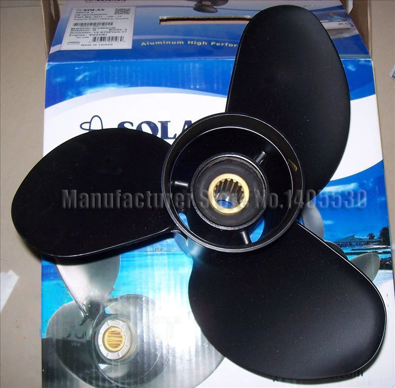 Quality  Aluminum Outboard Propeller  For Suzuki 2 stroke 90-115hp  and 4 stroke outboard motor parts propeller Model No.13.9*17