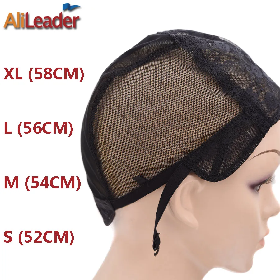 Accesorios de peluca de calidad, gorro de peluca negro y Beige para hacer peluca, redecilla ajustable, banda elástica, peluca tejida de malla, herramienta de postizo DIY