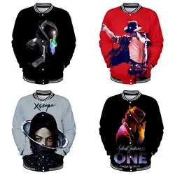 3d Baseball Jacket Coat Michael Jackson Dance Print Fashion Men Women Hoodie Sweatshirts Long Sleeve 3D Hoodies Jackets Tops 4XL