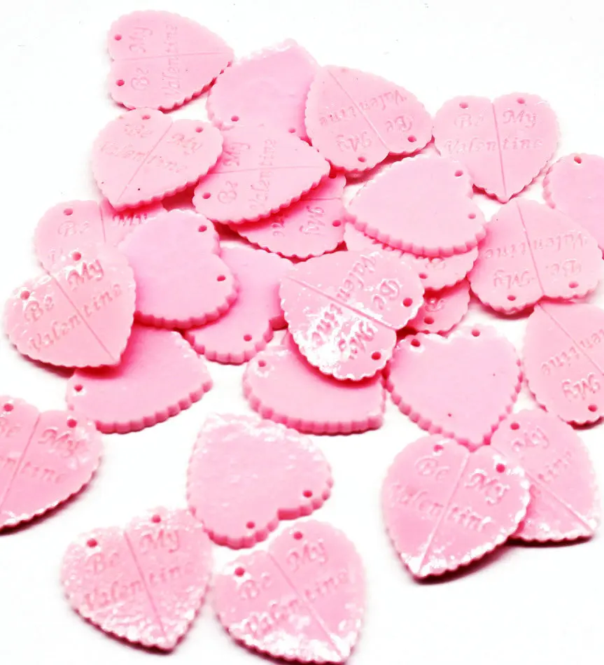 

Кабошоны из смолы с кабошонами 24 мм в розовом цвете Be My Valentine, 150 шт.