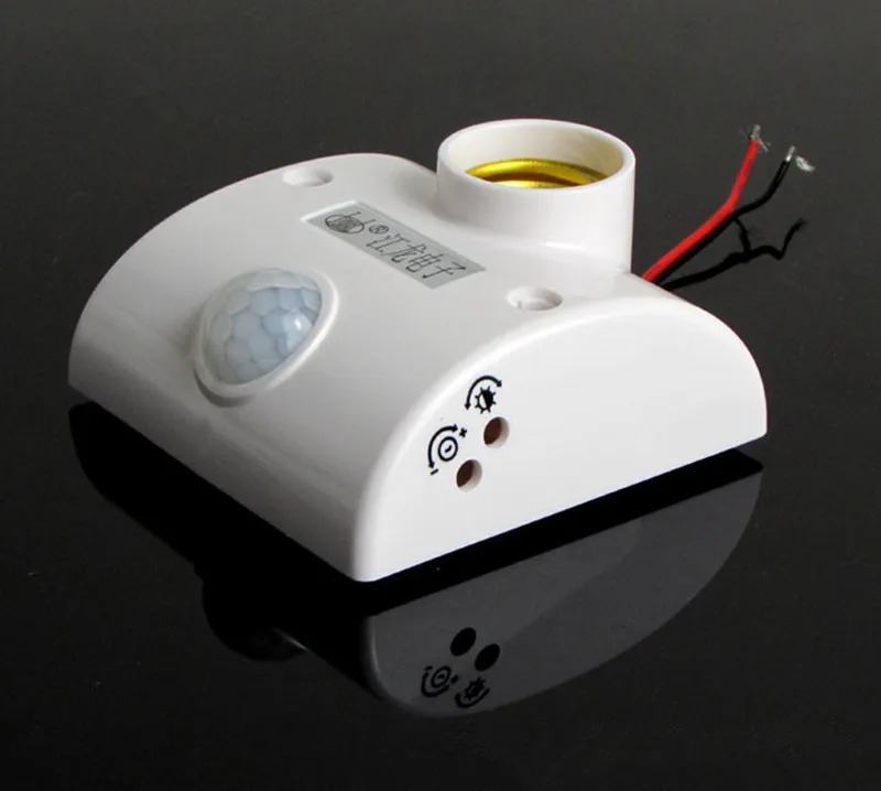 

Human infrared sensor lamp base lamp holder human body induction switch 220v adjustable time delay