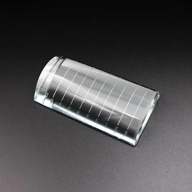 Brand CM semi-circle Transparent Crystal bridge eyelash holder for eyelash extension tool