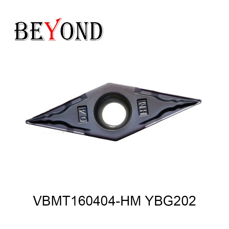 Original CT VBMT160404-HM YBG202 Carbide Inserts VBMT 160404 HM YBG202 Turning Tool Lathe Cutter Tools 10pcs CNC Tool