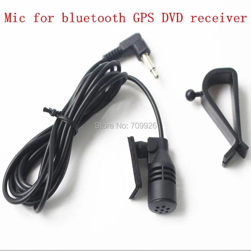 5 pcs Car Radio Mic External Microphone Mic for Bluetooth GPS Tracking or DVD Stereo Receive Players