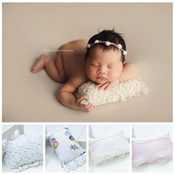 20 Colors Posing Beanbag for Newborn Photography Props Flokati Basket Accessories Baby Photo Shoot For Studio