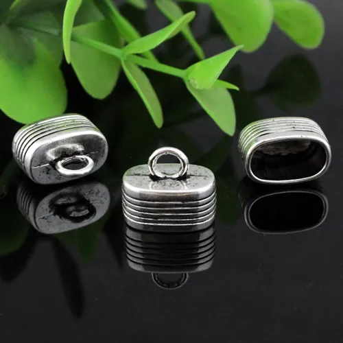 Fit 12x7mm przewód zaciskane zaślepki klamra porady dla naszyjnik bransoletka przewód złącza zapięcie, DIY akcesoria 13x15mm 10 sztuk K04195