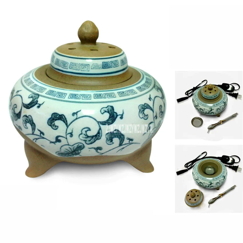 

New Arrival Three-foot Ceramic Incense Burner XXL023 Plugging Coarse Pottery Furnace Thermostat Timing Sandalwood Powder Furnace