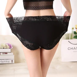 Plus Size High Waist Cotton Panties Women Sexy Lace Modal Briefs Big Large Size Panties Underwear Vs Pink 3XL Sales Hot 2025