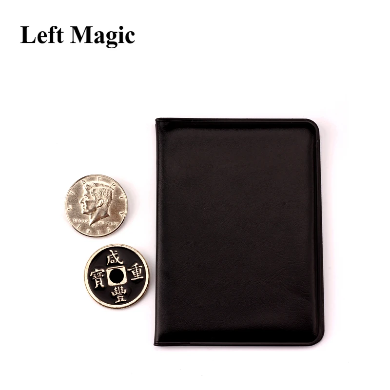 leather Coin Magic Tricks Mental Ancient Coins Magic Coins Coin Transposition Accessories Close Up Magic Props Illusions