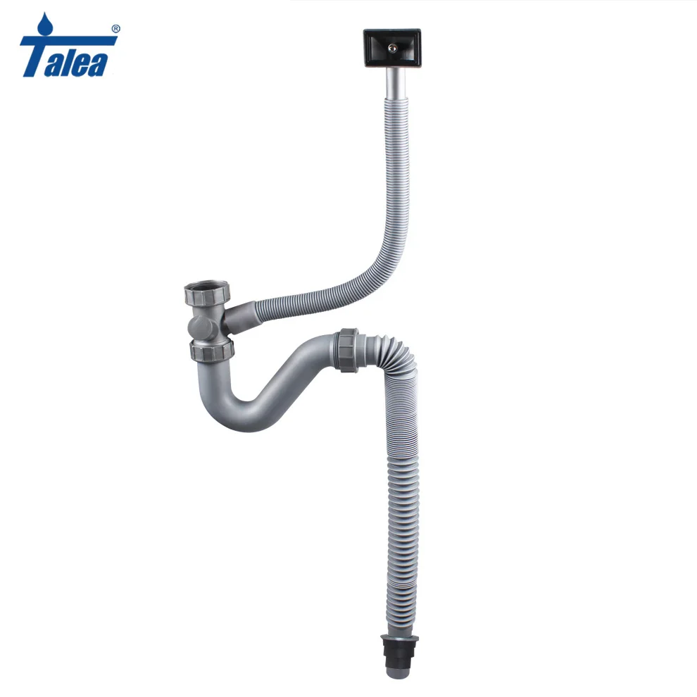 Talea Single Sink strainer hose Drain pipes basin Pipe kit Cess-Pipe Kitchen Sink Drainer Plumbing Hose Kitchen Sewer pipe