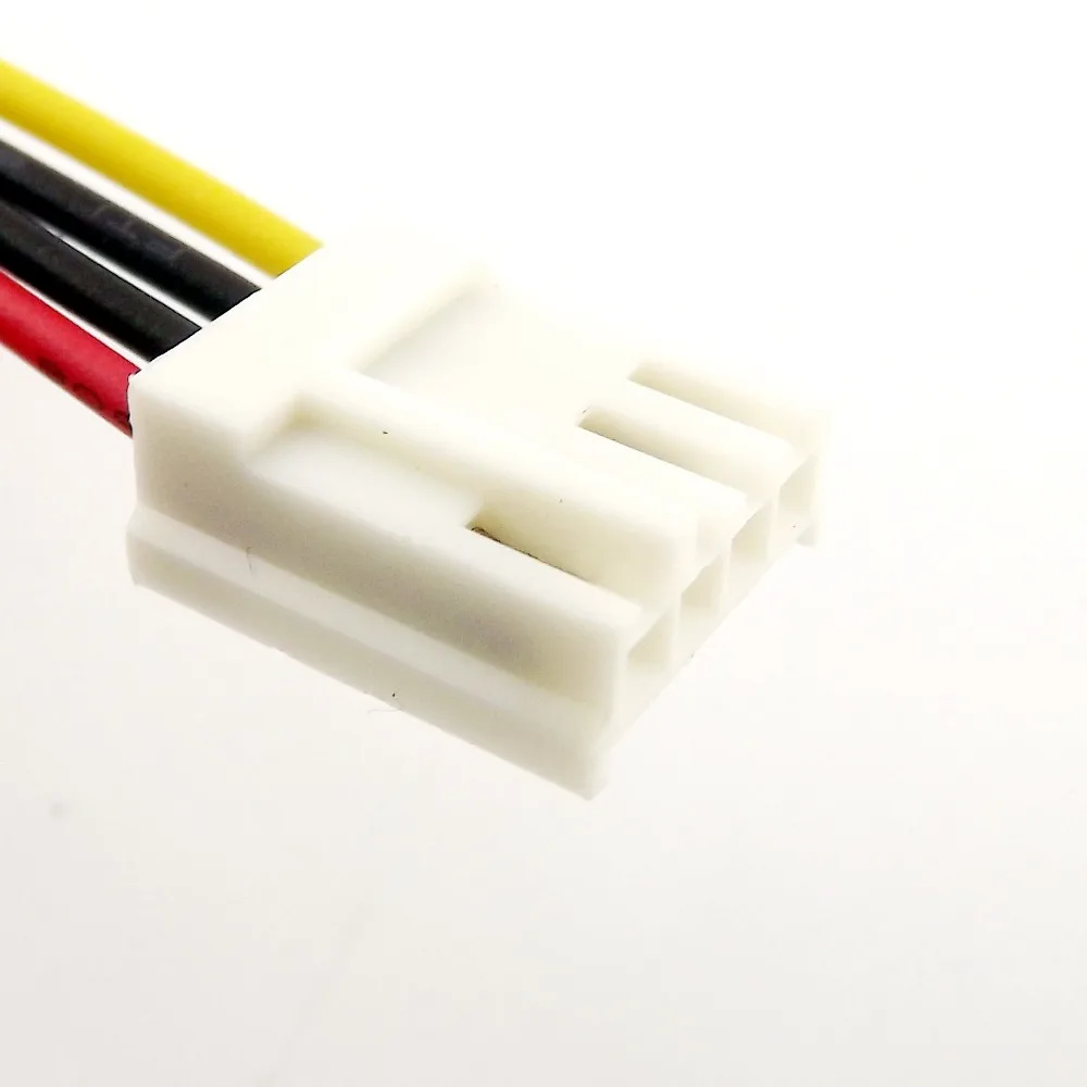 Adaptador de fuente de alimentación IDE de 4 pines, conector macho Molex a disquete, Cable de 20cm/30cm, 10 Uds.