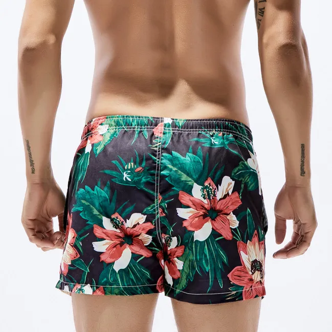 SEOBEAN Bermuda Board Surf Shorts Men Beach Swim Short Floral Quick Dry Sea Man Boardshorts Swimsuit Sport Suit S-XL Beachwear