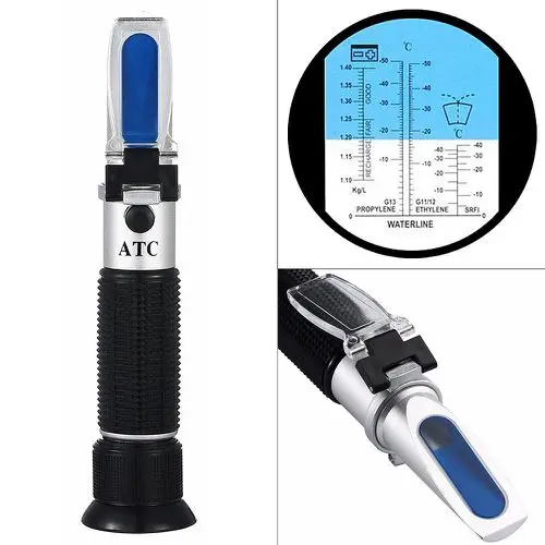 Battery Refractometer Antifreeze Freezing Point Refractometer Battery Fluid Hydrometer Detergent Freezing Point Tester