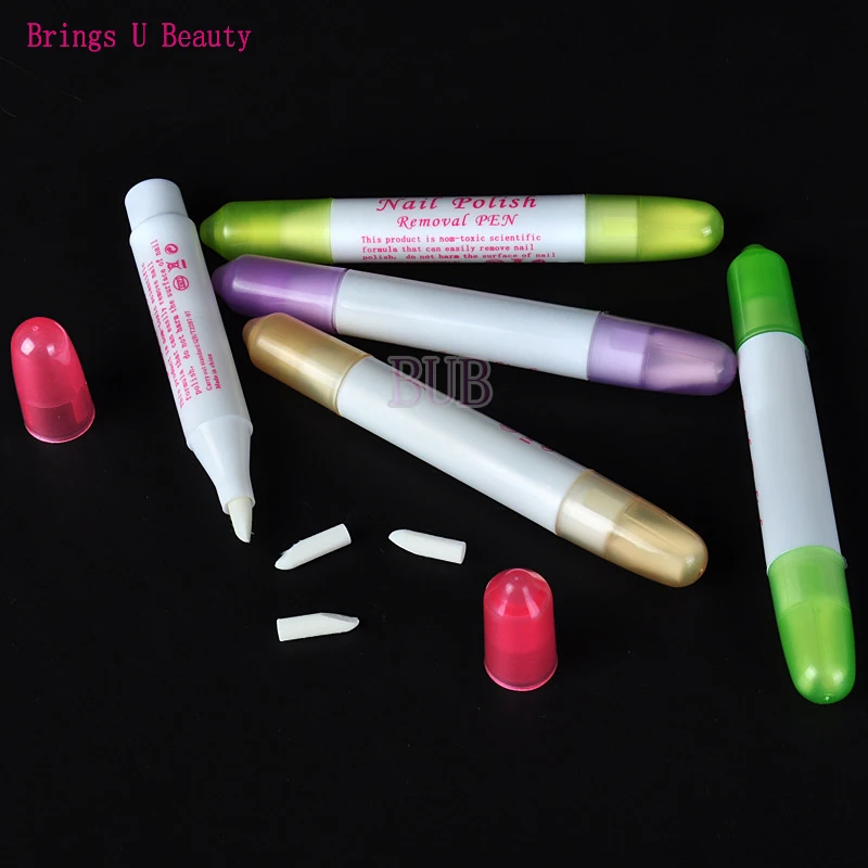 1 Stuks Nail Art Corrector Pen Verwijder Fouten + 3 Tips Nieuwste Nagellak Corrector Pen Cleaner Erase Manicure