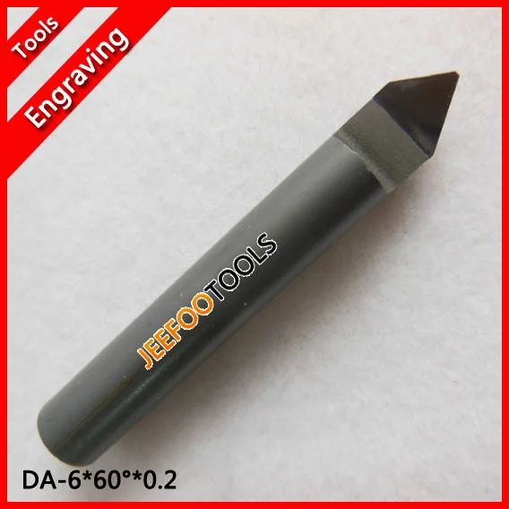 

6*60Degree*0.2mm End Diamond Cutter,CNC Router Bits,Stone Engraving Tools,Diamond Router Bits 3D Relief