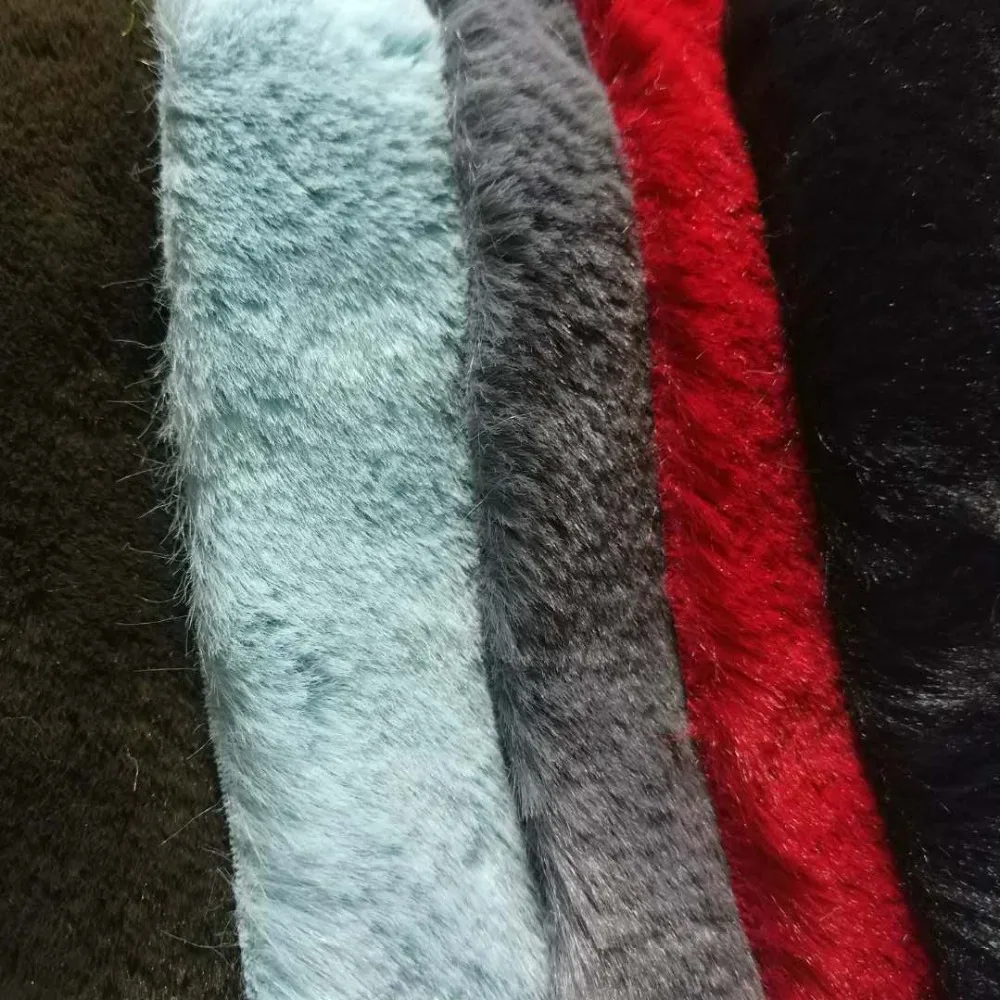 2 metri Morbido del Coniglio Del faux Tessuto Pelliccia di 10mm Hight Faux Fur piace pelliccia Del Coniglio di Alta qualità della pelliccia Del Faux tessuto per il cappotto di inverno 160 cm di larghezza