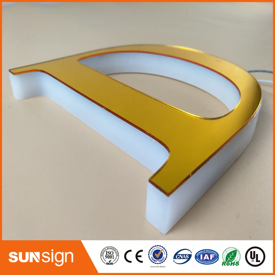 Hot Koop Geborsteld Rvs Kleuren Veranderlijk Rgb Backlit Cijfers En Letters