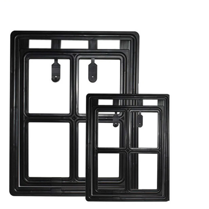 Durable Lockable Plastic Pet Dog Cat Kitty Door for Screen Window Security Flap Gates Pet Tunnel Dog Fence Free Access Safe Door